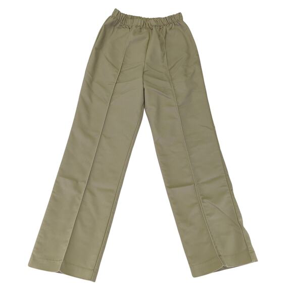 Vintage Sears Pull-on Trouser Pants Front Seam Tan Twill Women's Size 6 Petite - Picture 1 of 8